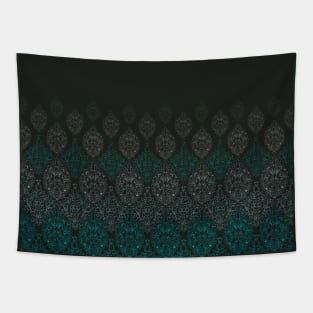 Indian green pattern Tapestry