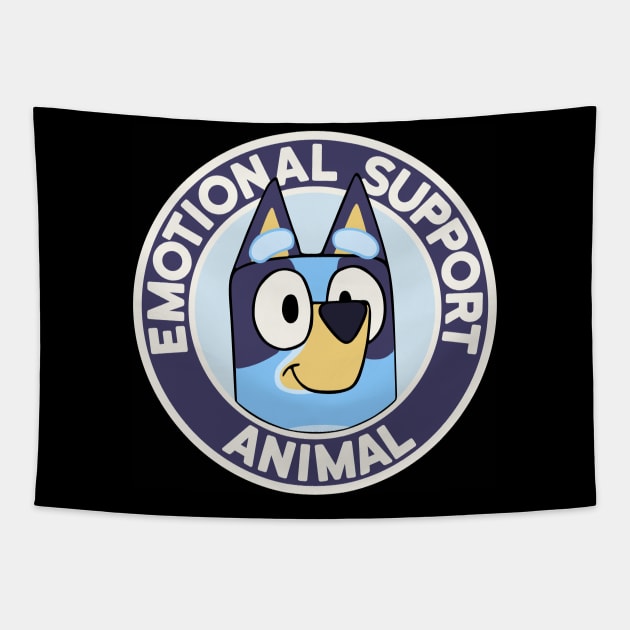Emotional support animal Tapestry by Melonseta