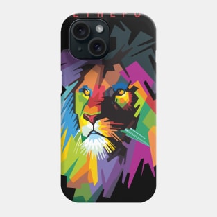 Lion in WPAP Phone Case