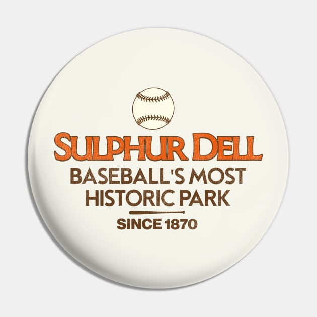 Defunct Sulphur Dell Baseball Stadium Pin by Defunctland