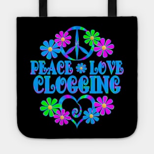 Peace Love Clogging Tote