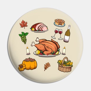 Thanksgiving Food Pin