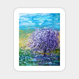 Purple Blossoms Magnet