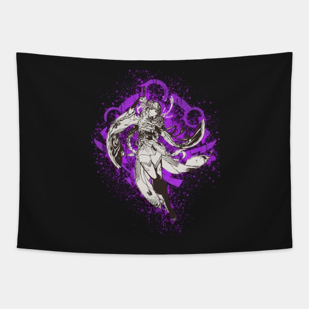 Genshin Impact Raiden Shogun v2 Tapestry by GachaSlave