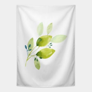 watercolor leaves Tapestry