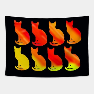 Fiery Kittens Tapestry