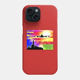 Airplane Landing at NYC Phone Case