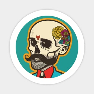 Calavera Classic Mustache 1920 Magnet