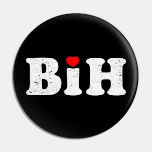 Bosna i Hercegovina Love Abbreviation Pin