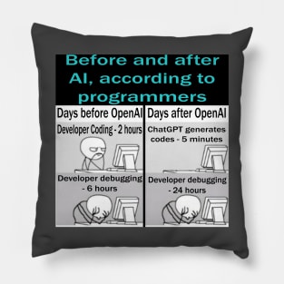 Before and after OpenAI and ChatGPT, according to programmers Pillow