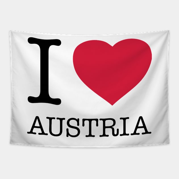 I LOVE AUSTRIA Tapestry by eyesblau