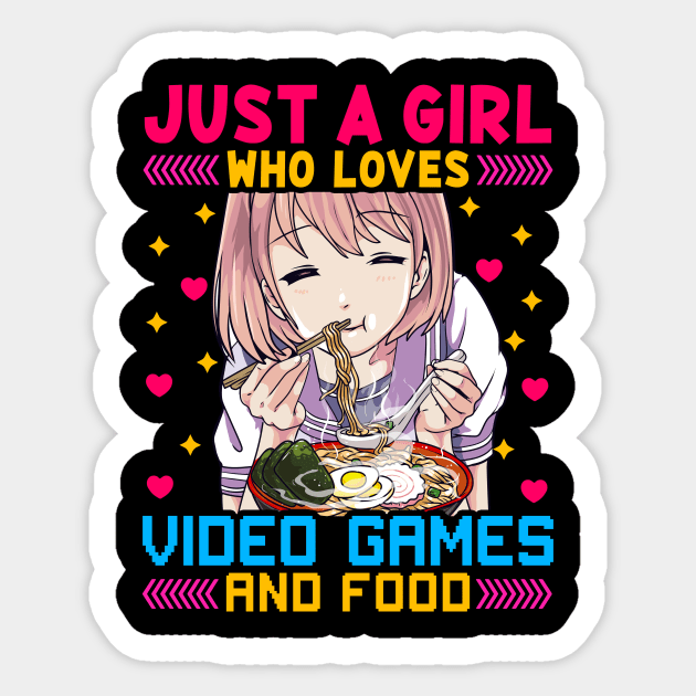 Anime Gaming Cute Anime Girl' Sticker