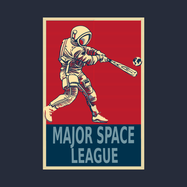 Baseball Astronaut Major Space League by DesignArchitect