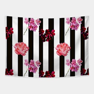 orchid and peony Tapestry