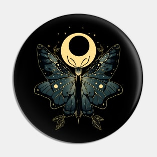Witchy Celestial Moth Pin