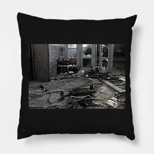 old abandoned place Pillow