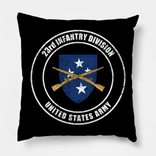 23rd Infantry Division (distressed) Pillow