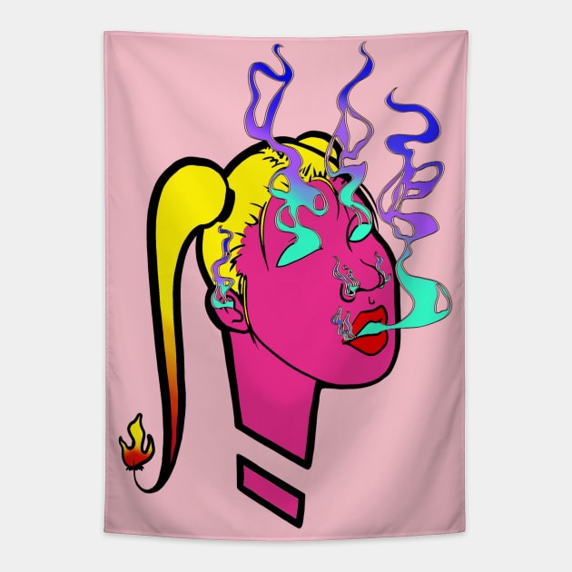 BurnOut Tapestry by InkedMink
