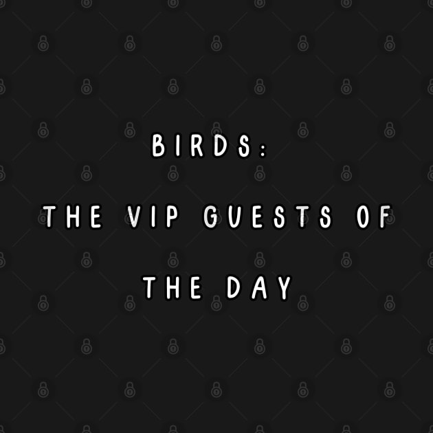 Birds: the VIP guests of the day. Feed the Birds Day by Project Charlie