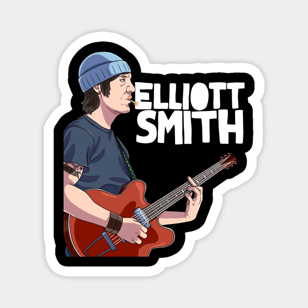 Elliott Smith Art Magnet by Noseking