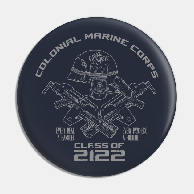 Class of 2122 (Navy) Pin by mannypdesign