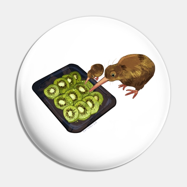 Kiwi Cannibalism Pin by Catwheezie