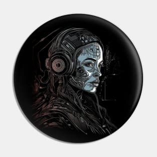 Techno Future - Cyberpunk Dystopia Pin