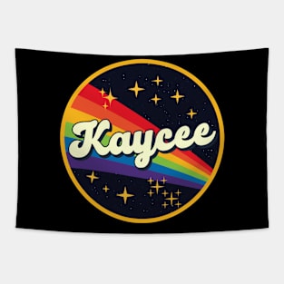 Kaycee // Rainbow In Space Vintage Style Tapestry