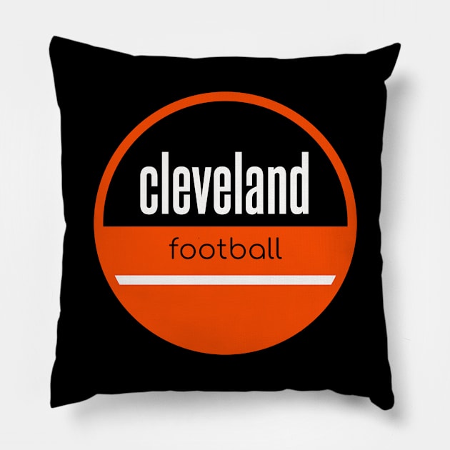 cleveland browns football Pillow by BVHstudio