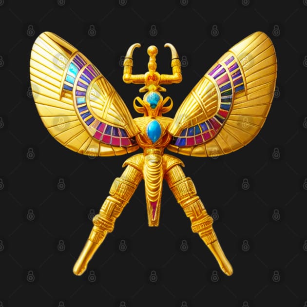 Winged Pharaonic Scarab by Nobiya