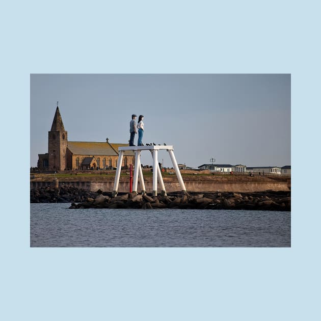 'The Couple' at Newbiggin by the Sea (2) by Violaman