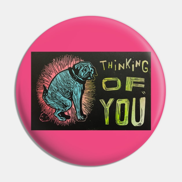 thinking of you dog poop sarcastic pop art pug bulldog Pin by charlesstat3