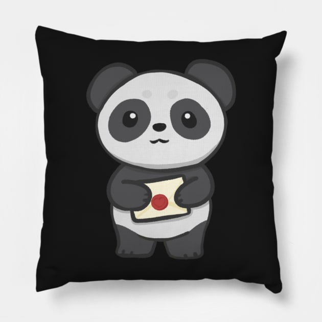 Panda penpal Pillow by IcyBubblegum