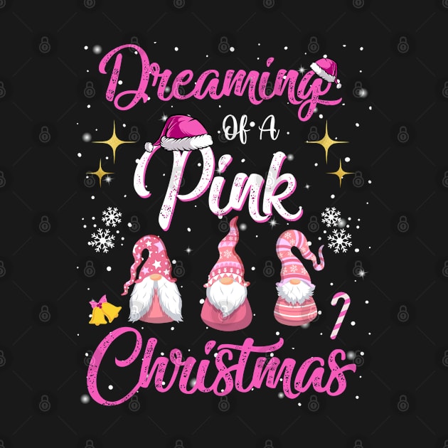 Dreaming Of A Pink Christmas Cute Pink Christmas Gnomes by egcreations