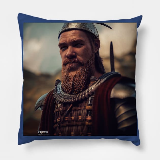 Viking Raider Pillow by Grassroots Green