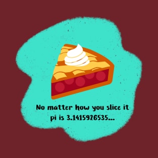 No Matter How You Slice It, Pi is 3.1415926535… Math Humor T-Shirt