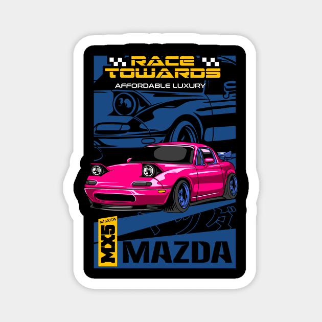 Luxury Mazda Magnet by Harrisaputra