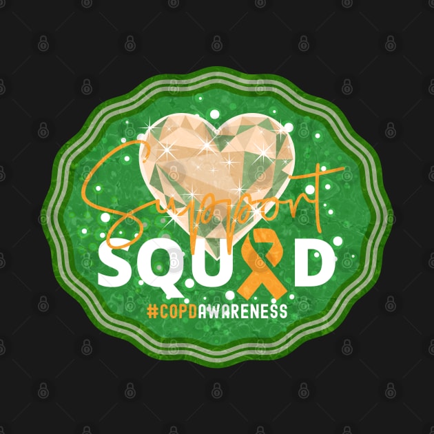 COPD Awareness Support Squad Forest Green Edition by mythikcreationz
