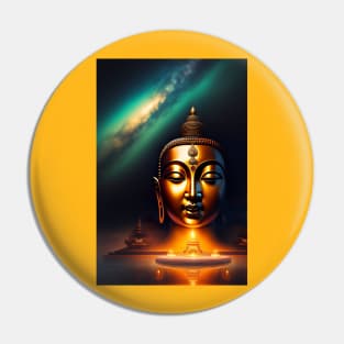 Abstract artwork of lord buddha Pin