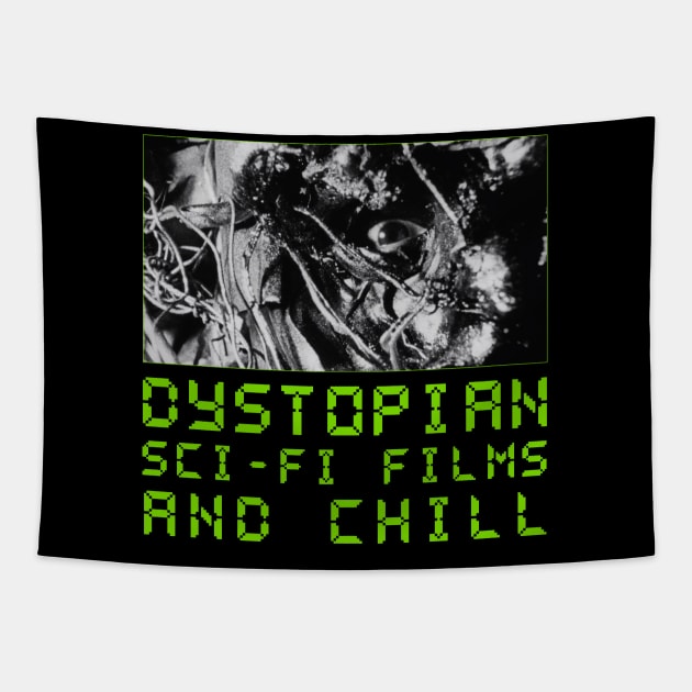 Dystopian Sci-fi Films and Chill Tapestry by lilmousepunk