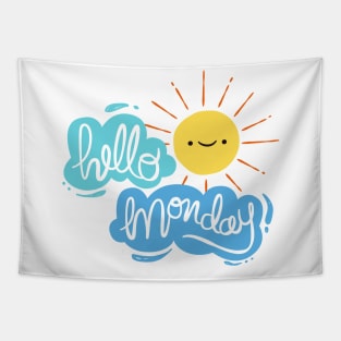 hello monday Tapestry