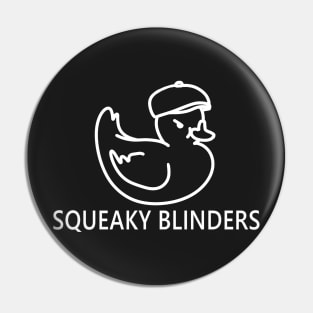 Squeaky Blinders funny cute angry rubber duck quote lettering line digital illustration Pin