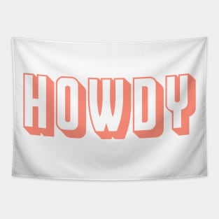 Howdy Rodeo Western Country Southern Cowgirl Tapestry