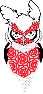 Owl design tattoo Magnet