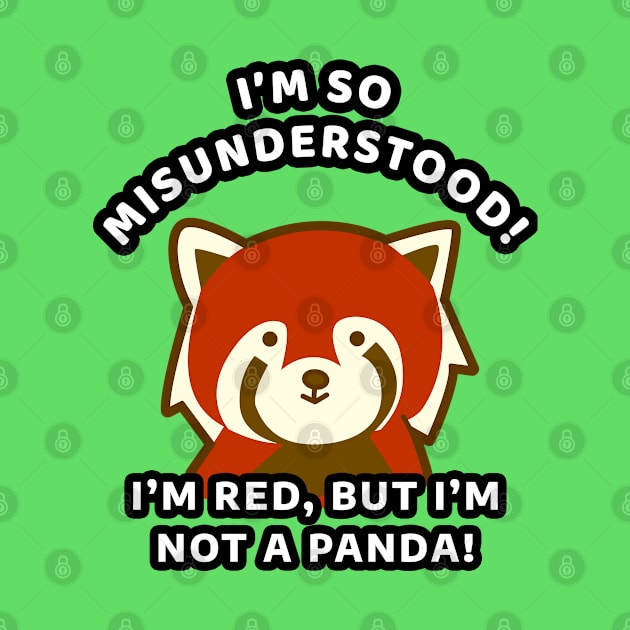 🀤 I'm So Misunderstood! I'm Red, but I'm Not a Panda, Red Panda by Pixoplanet