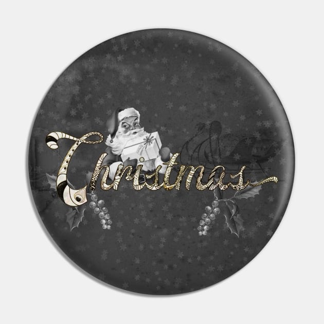 Christmas with Santa Claus in black and white Pin by Nicky2342