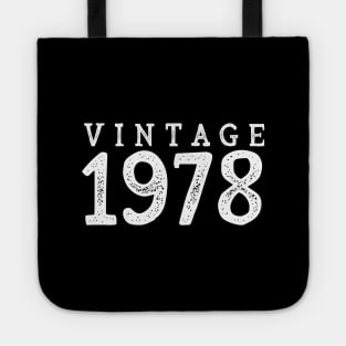 40th Birthday Gift Vintage 1978 Year T-Shirt Tote