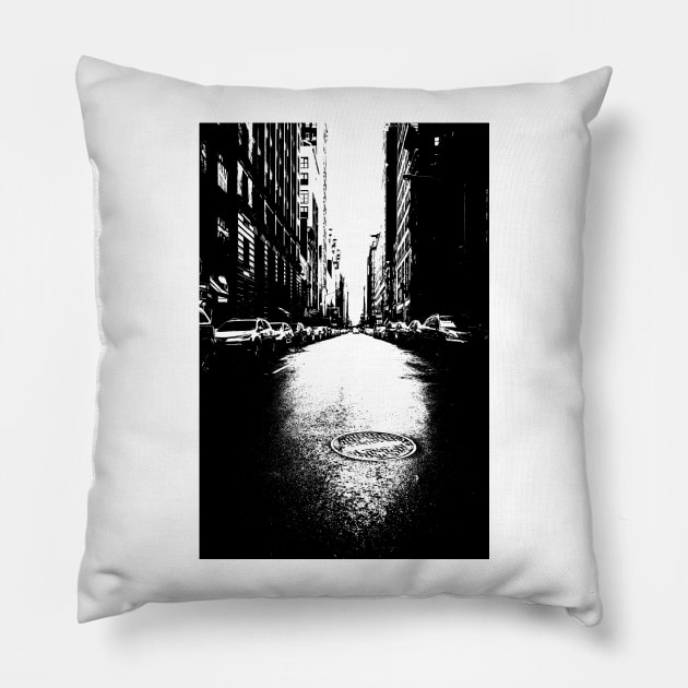 New York Street Pillow by NYCTshirts