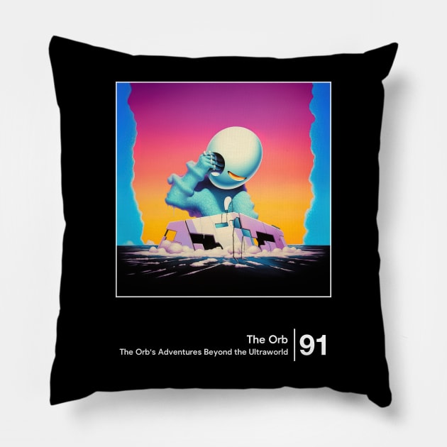 The Orb - Minimal Graphic Artwork Design Pillow by saudade