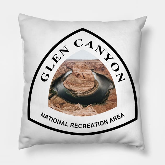 Glen Canyon National Recreation Area trail marker Pillow by nylebuss